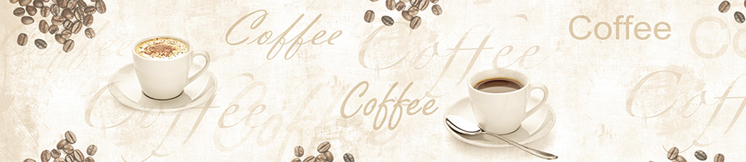 Скинали для кухни - coffee, кофе, зерна кофе, кофейные зерна, кофейный, капучино, каппучино, чашка, чашки, кружки, кружка, ложка, блюдце, пенка