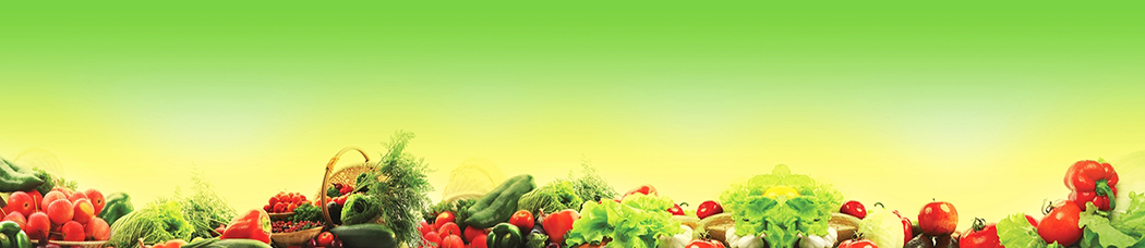 Скинали для кухни - градиент, зеленый фон, овощи, корзина, корзинка, корзинки, корзины, томаты, помидоры, зелень, петрушка, укроп, перец, салат, кабачок, натюрморт, ягоды, капли