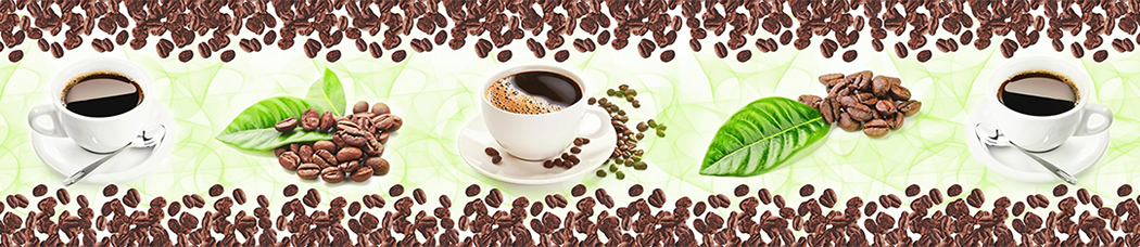 Скинали для кухни - кофе, зерна кофе, кофейные зерна, кофейный, листья, чашка, чашки, кружки, кружка, блюдце