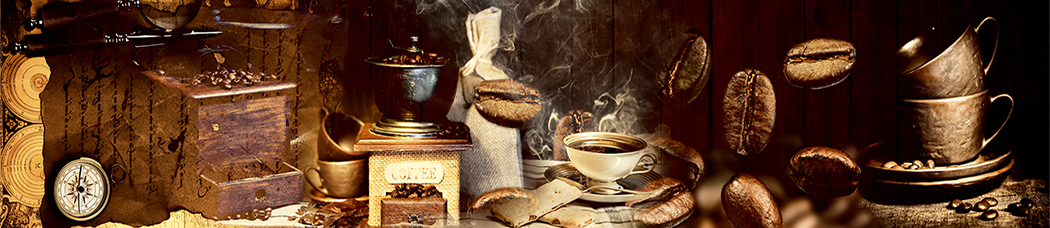 Скинали для кухни - зерна кофе, кофейные зерна, кофейный, кофемолка, компас, чашка, чашки, кружки, кружка, блюдце, мешок, текст, надписи, слова, кофе, перо